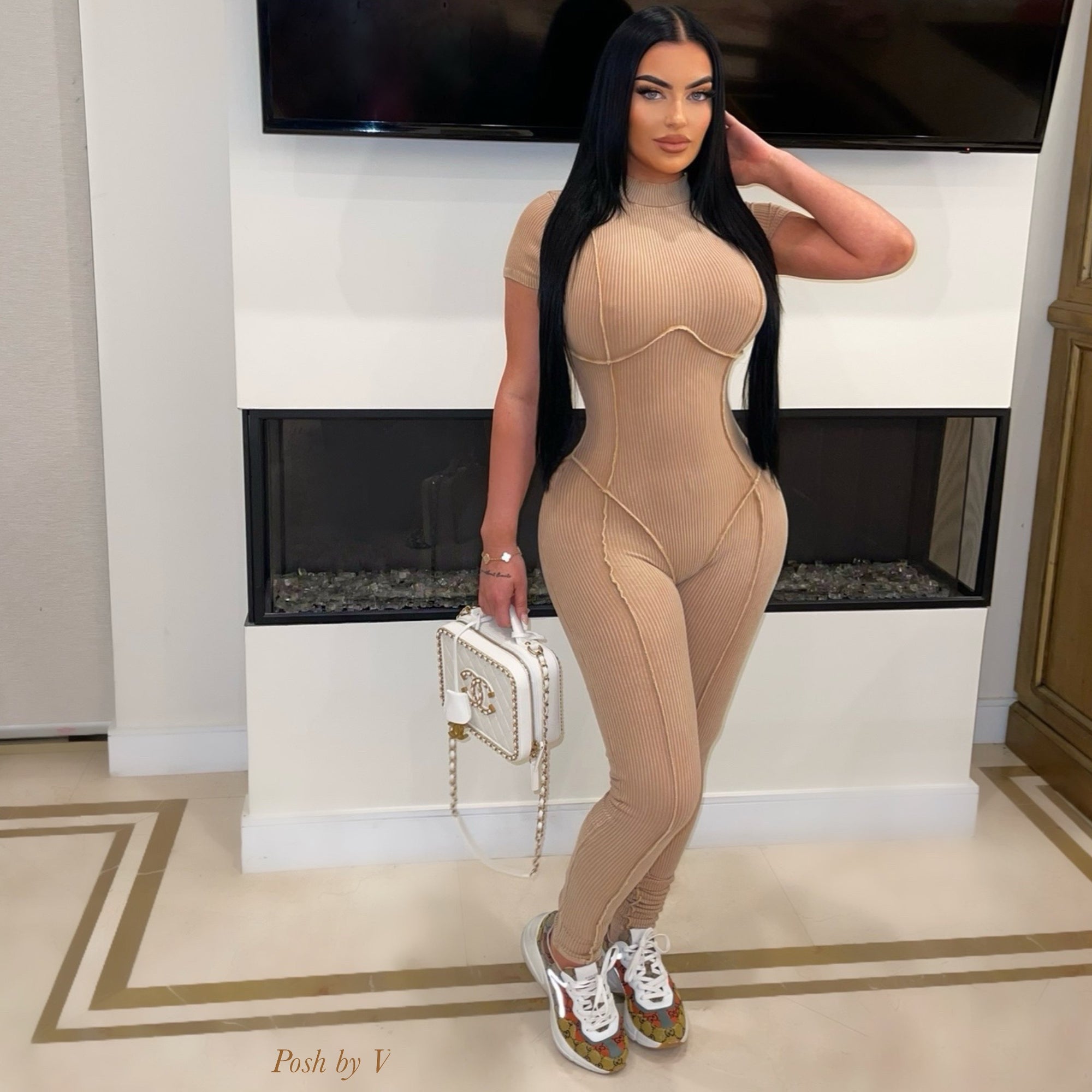 Nique denim jacket (Blue multi)