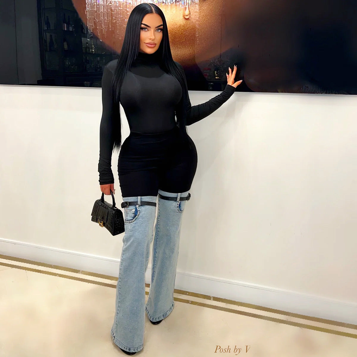 Bare bodysuit (Black)