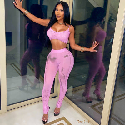 Body muse leggings set (Pink)