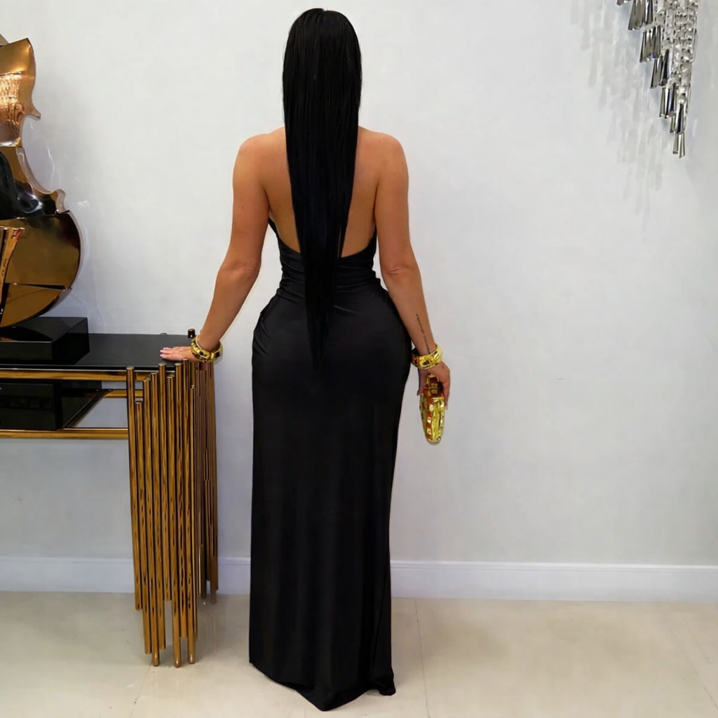 Veline maxi dress (Black)