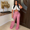 Chic glam palazzo pants (Pink)