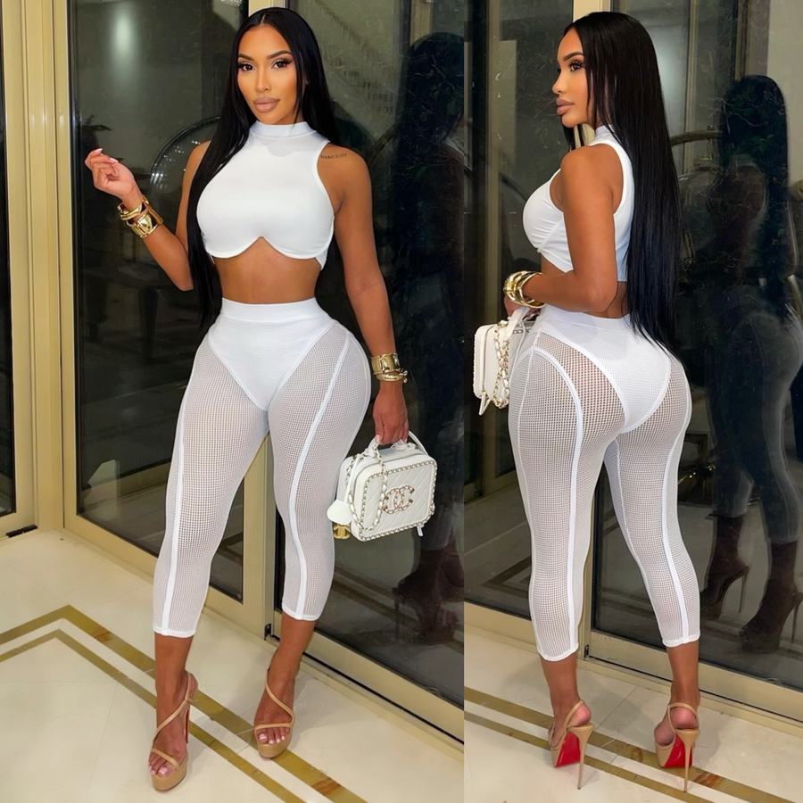 Vine leggings set (White)
