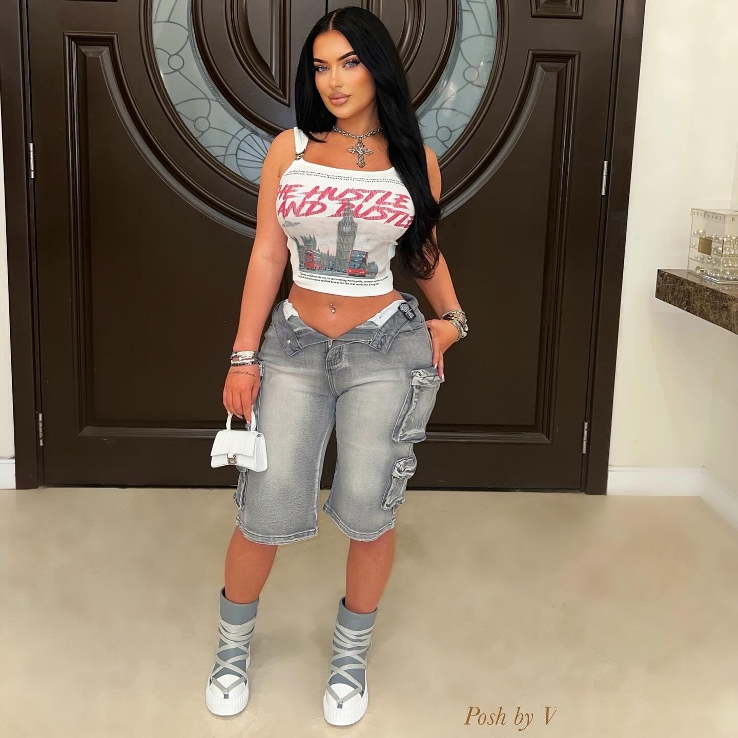 Dulce cargo shorts (Grey)