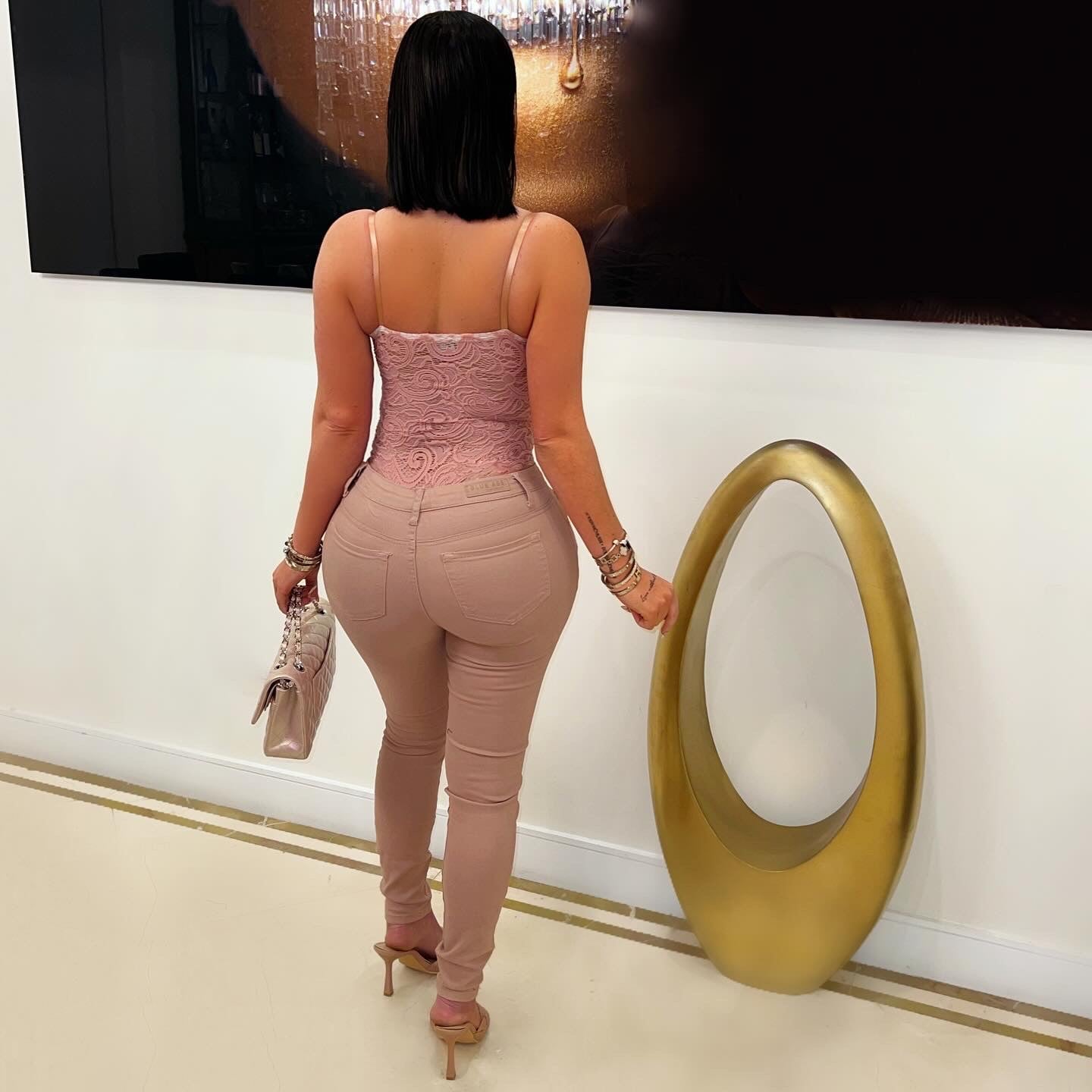 Leanna lace bodysuit (Mauve)