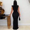 Cefian dress (Black/gold)