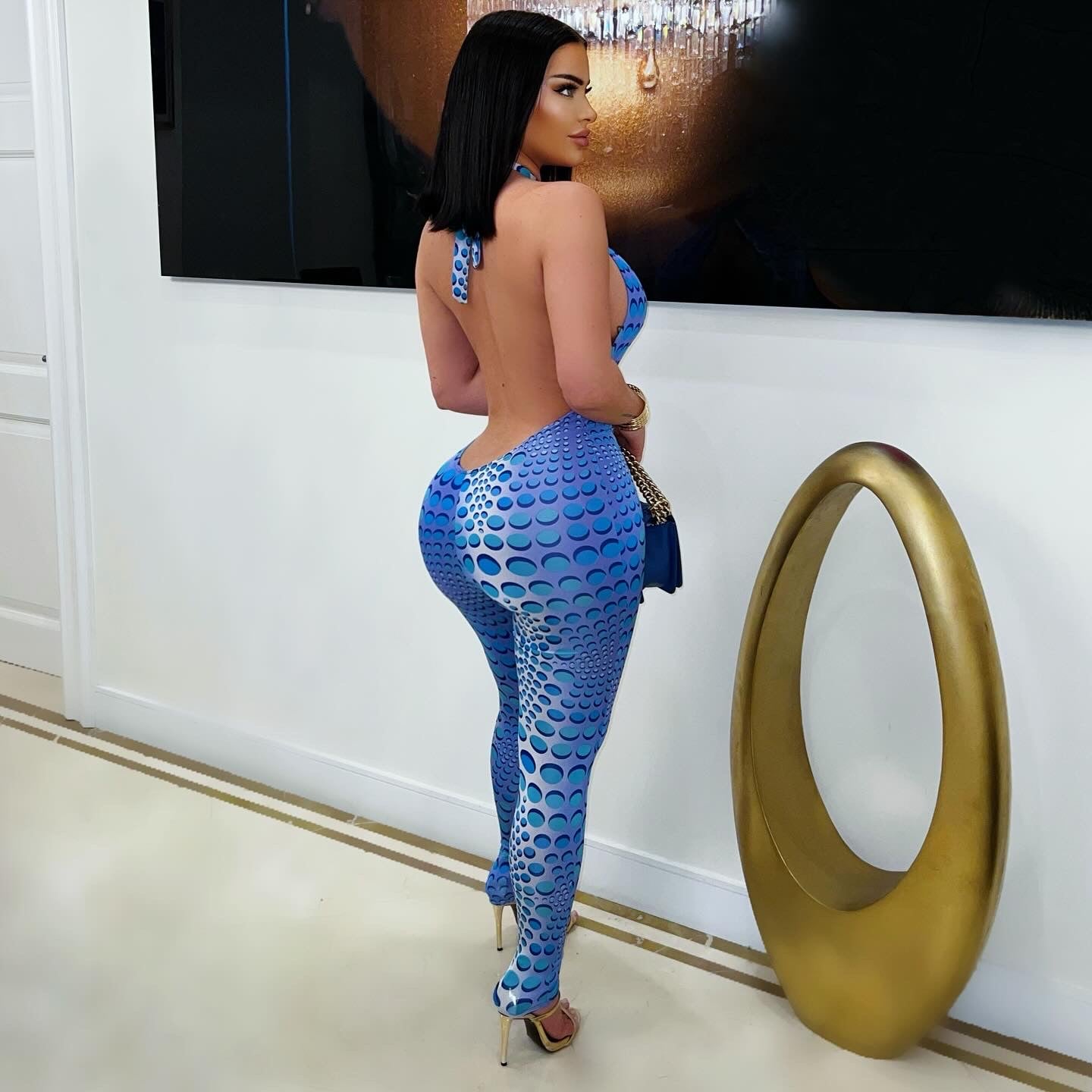Reign jumpsuit (White multi)