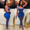Sassy caged jumpsuit (Royal)