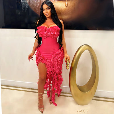 Luxe glam dress (Pink)