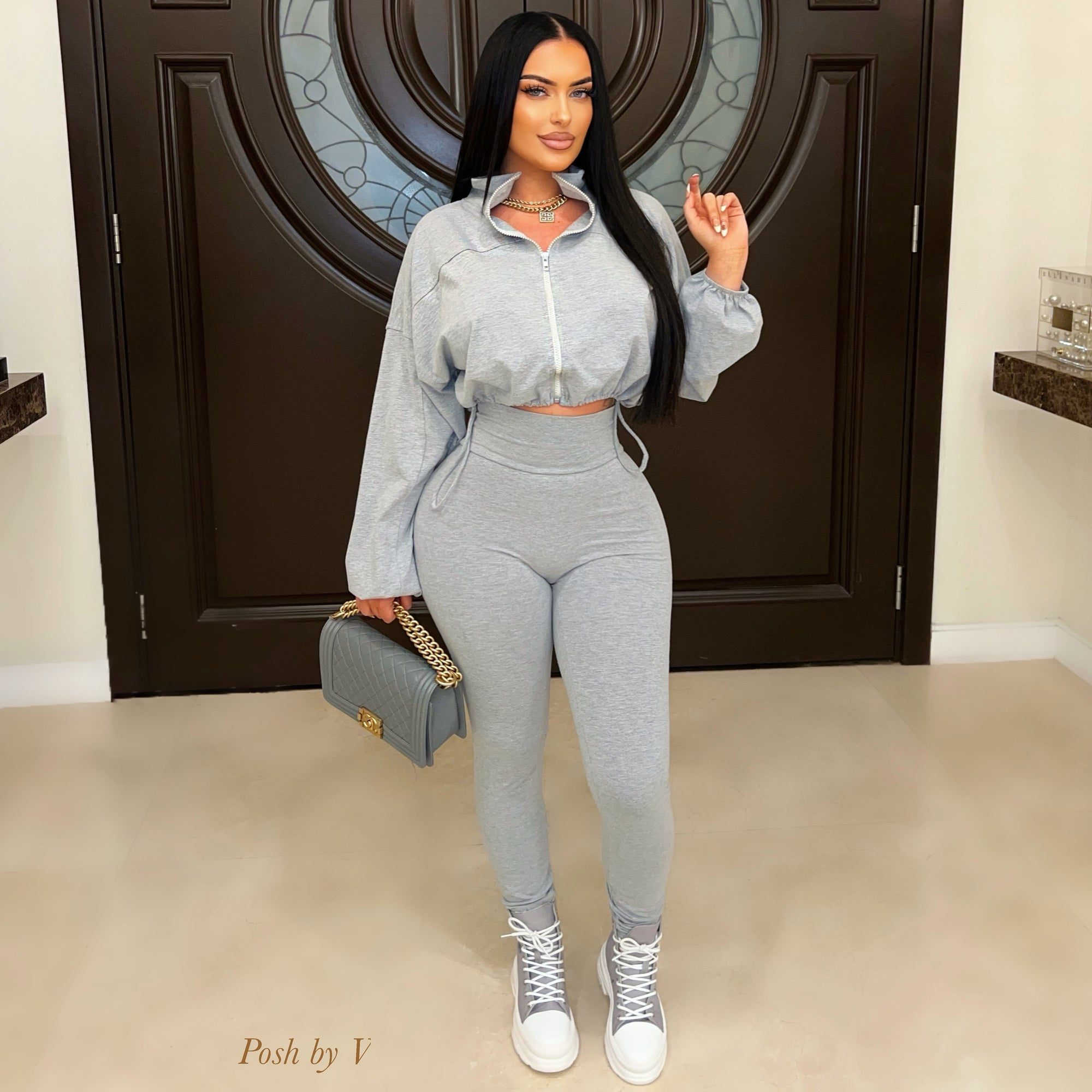 Tammy lounge leggings set (Grey)