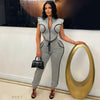 Zuri lounge pants set (Grey/black)