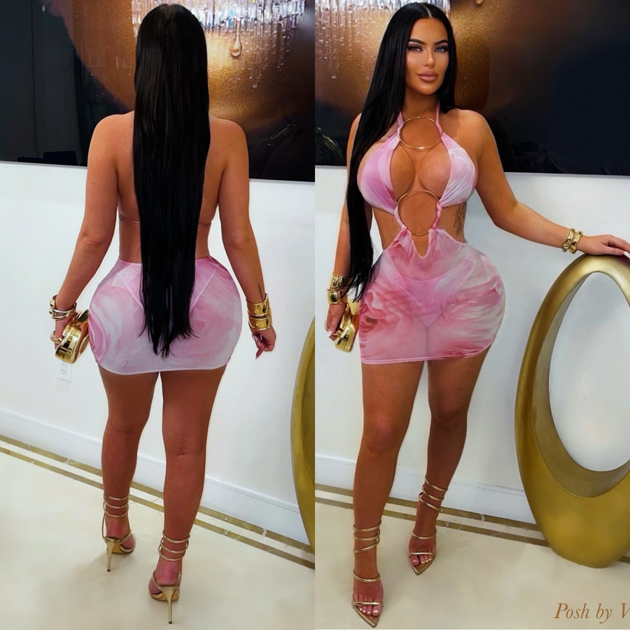 Galee mini dress (Pink)