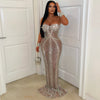 Couture crystal gown (Nude/Silver)