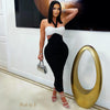 Opal pleated skirt set (Black/white)