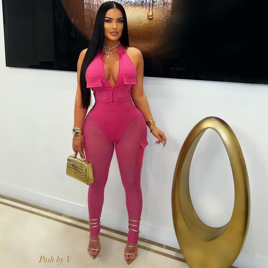 Shara pants set (Pink)