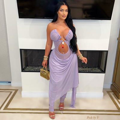 Aubri maxi dress (Lilac)