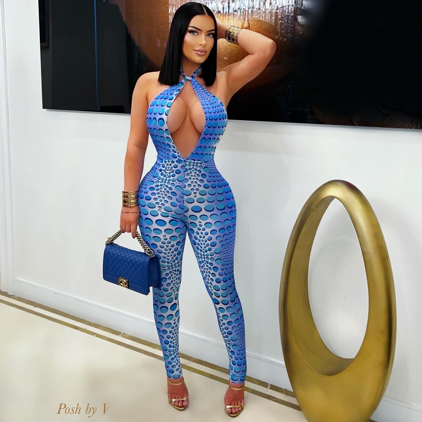 Reign jumpsuit (White multi)