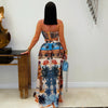 Tamiel skirt set (Blue multi)