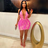 Zoey glam dress (Pink)