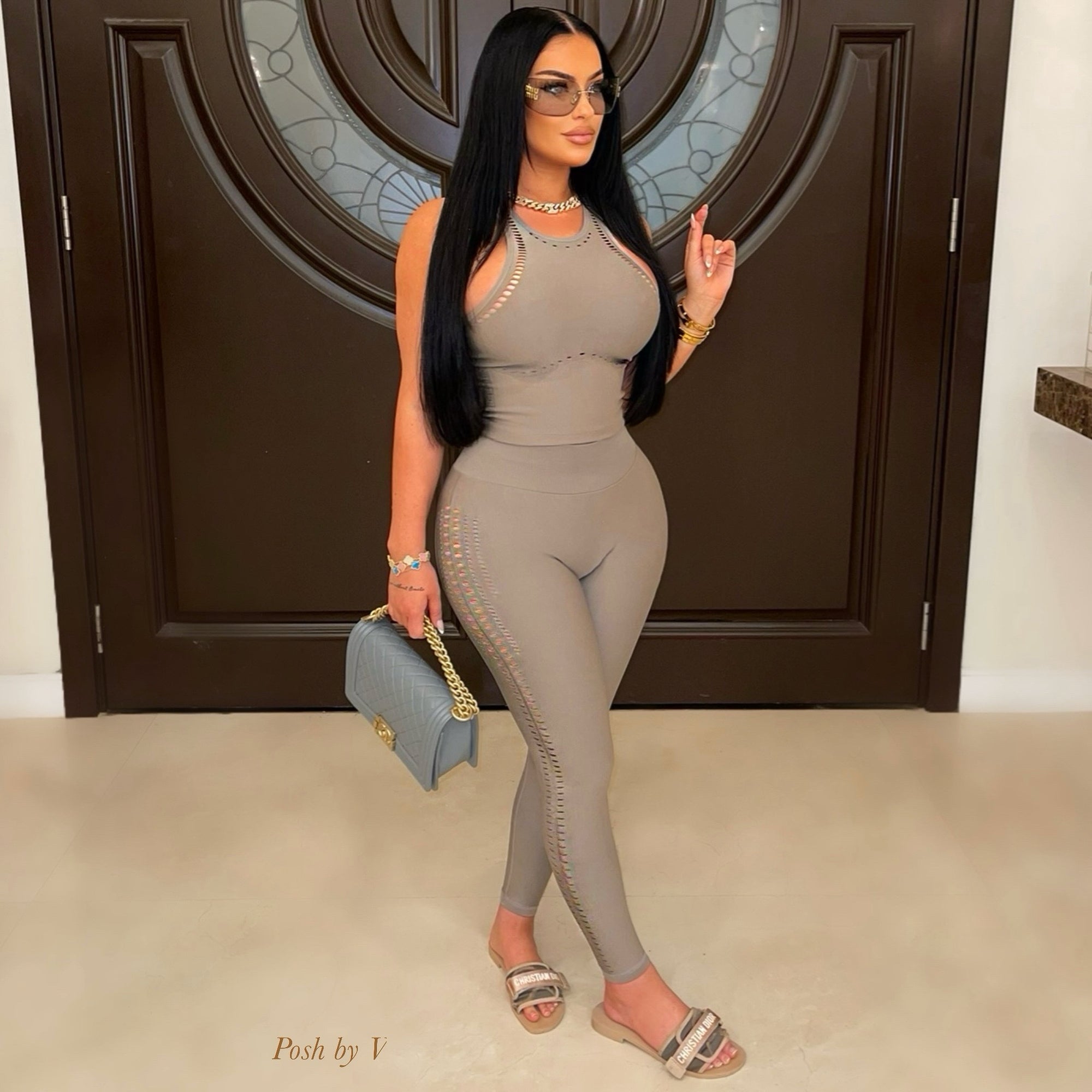 Sulla leggings set (Nude)