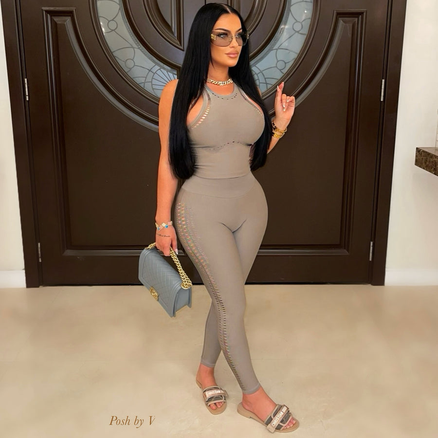 Sulla leggings set (Nude)