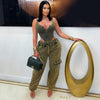 Tara bodysuit/jogger set (Olive)
