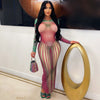 Kitts midi dress (Olive multi)