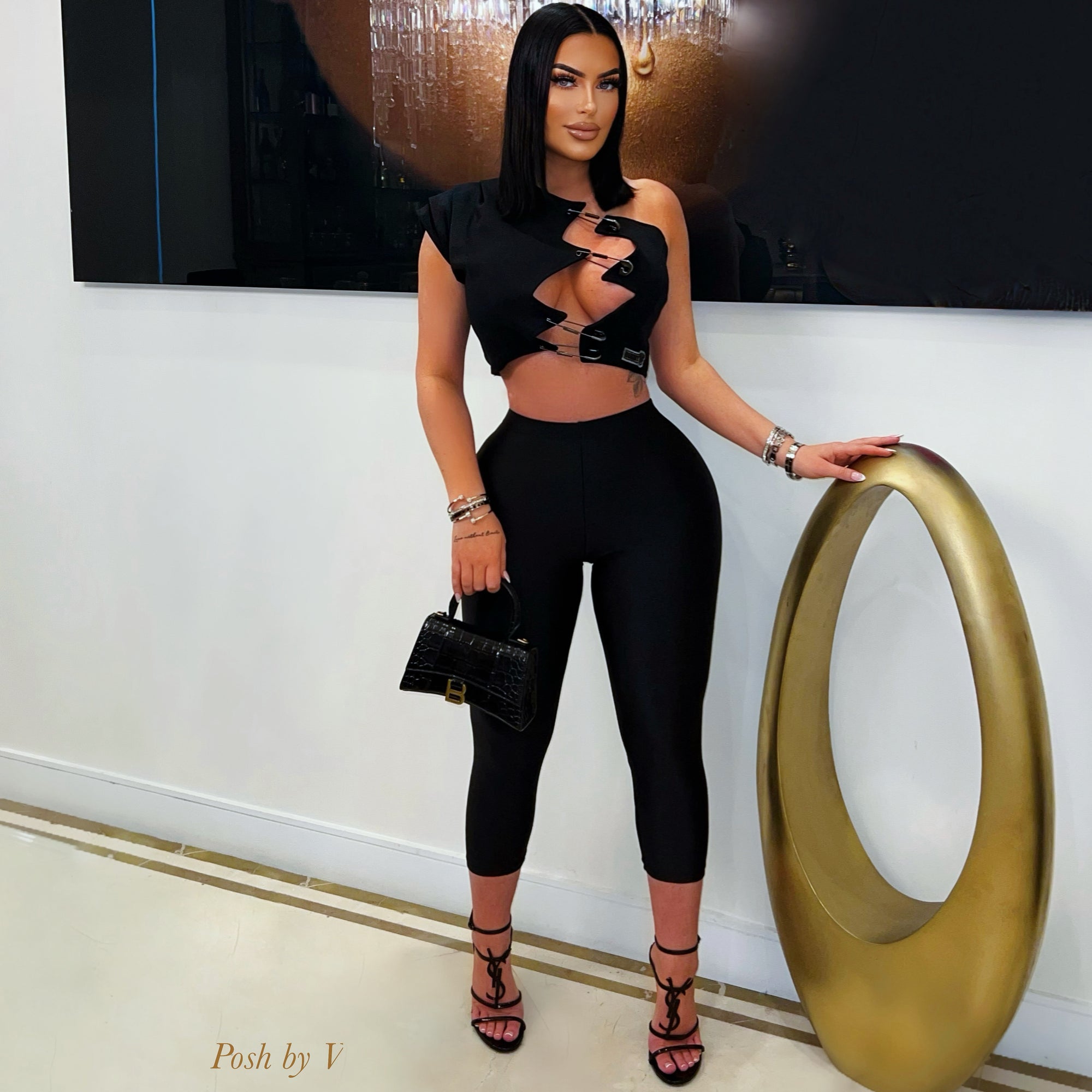 Yeri crop leggings (Black)