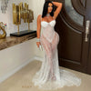 Zique lace glam dress (White)
