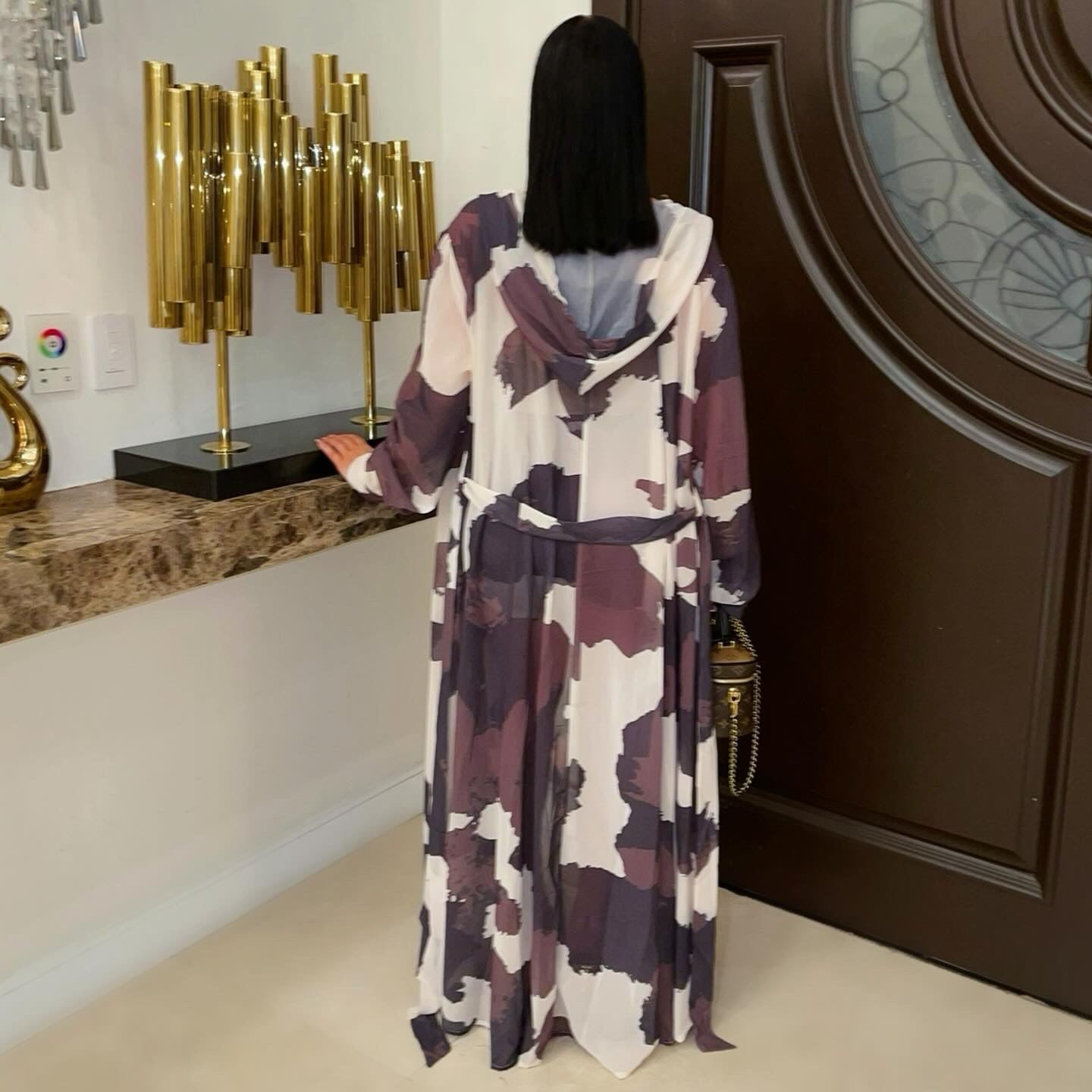 Palor resort shorts set (Brown/nude)