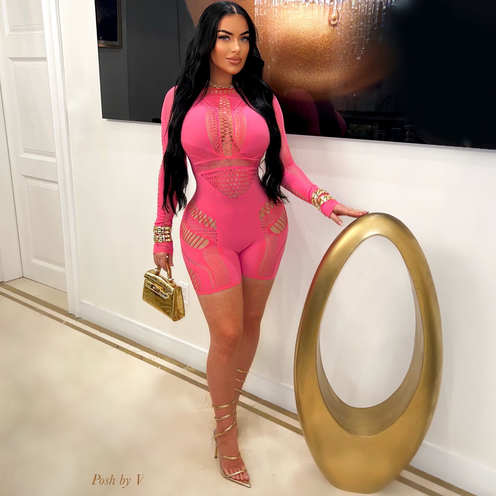 Rocsi romper (Pink)