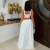 Atina embroidered maxi dress (White)