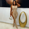 Dezz two-tone jumpsuit (Brown/beige)