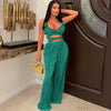 Rose palazzo pants set (Royal)