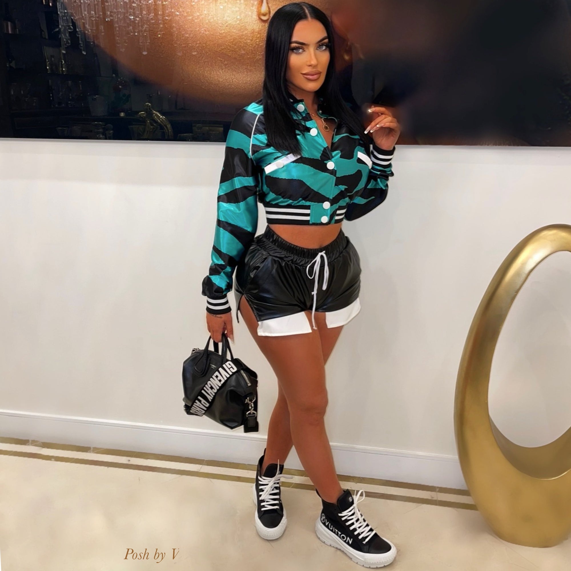 Divine sport jacket (Black/green)