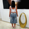 Vers crop top (White)
