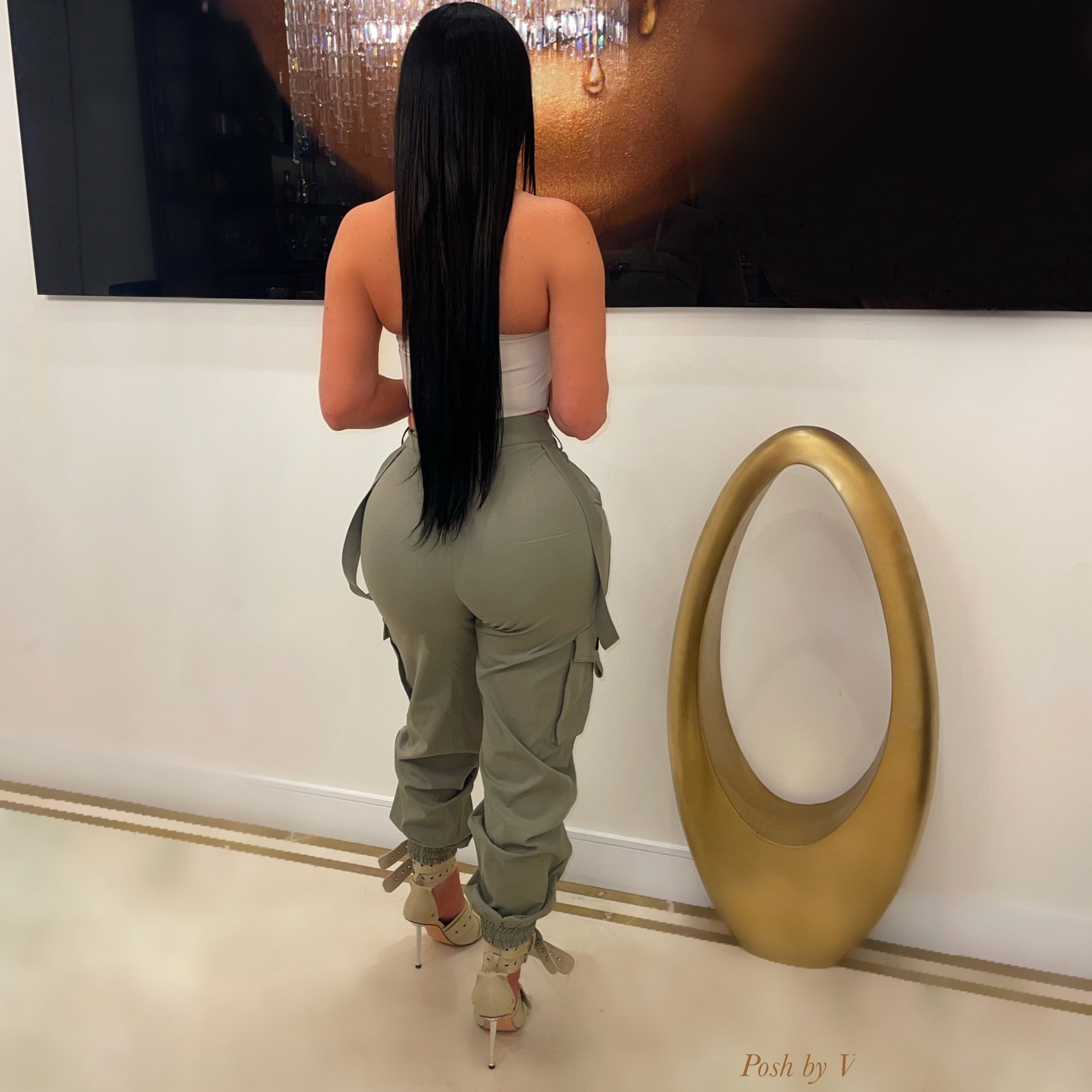 Paige cargo pants (Blue)