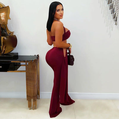 Miranda pants set (Wine)