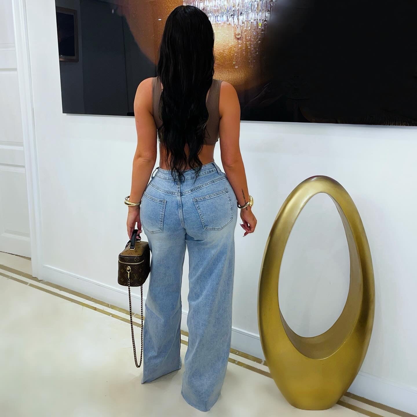 Jaya jeans (Blue/brown/olive)