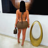 Honey mini dress (Brown)