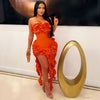 Luxe glam dress (Orange)