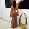 Aleen ring maxi dress (Mocha/gold)
