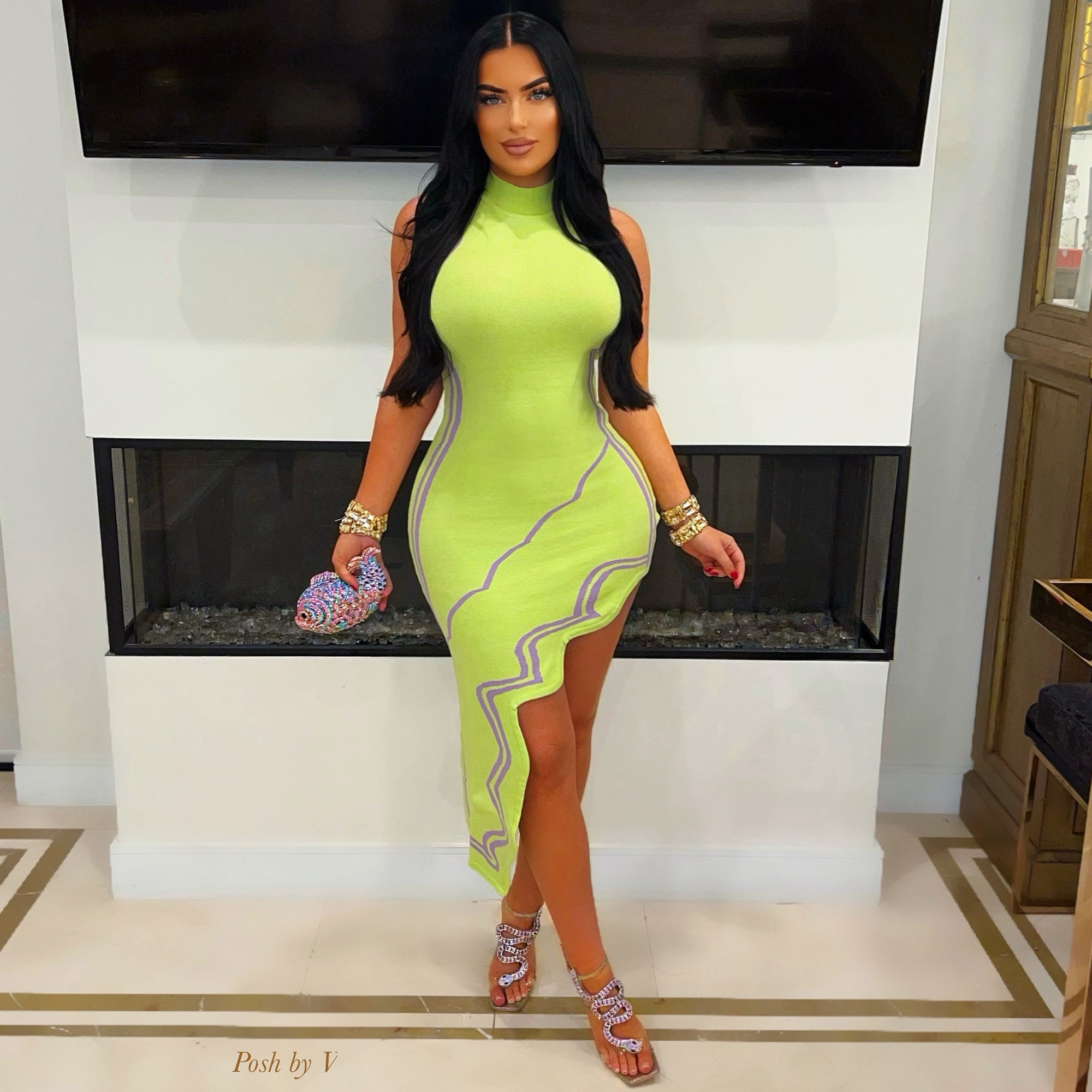 Candy dress (Pink/orange)
