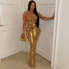 Lezza glam dress (Nude/gold)