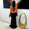 Aleen ring maxi dress (Black/gold)