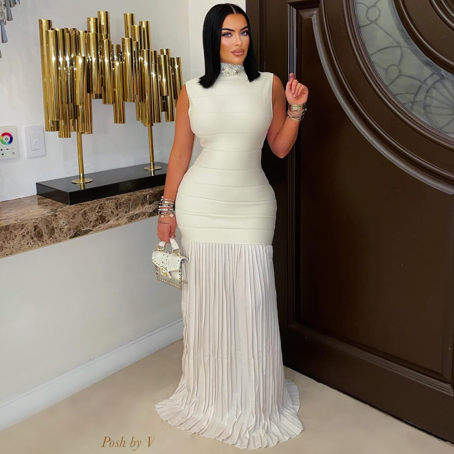 Euphoria maxi dress (Cream/pearl)