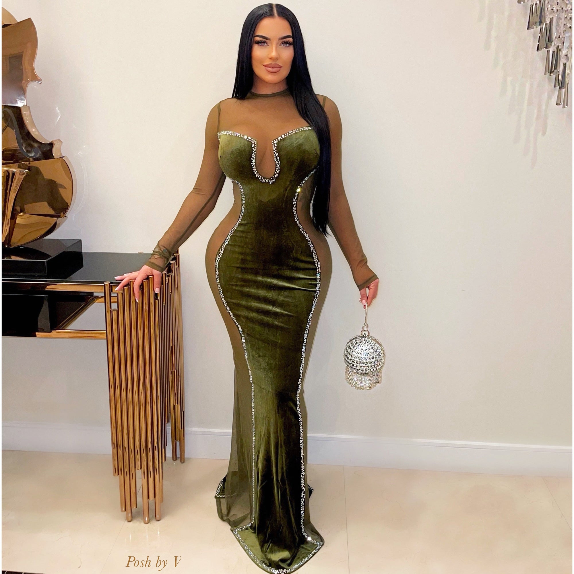 Leire glam gown (Black)