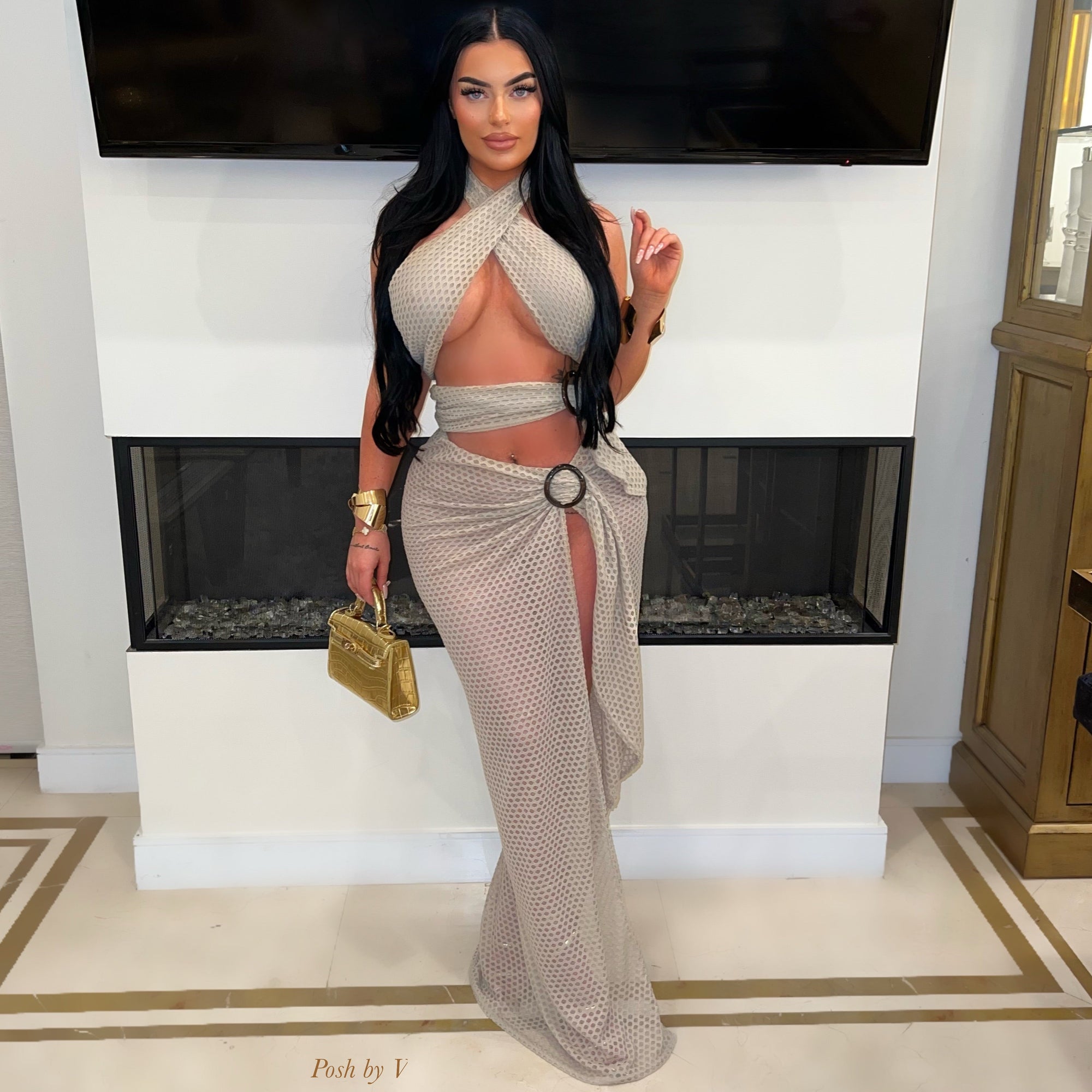 Aria resort dress (Coral)