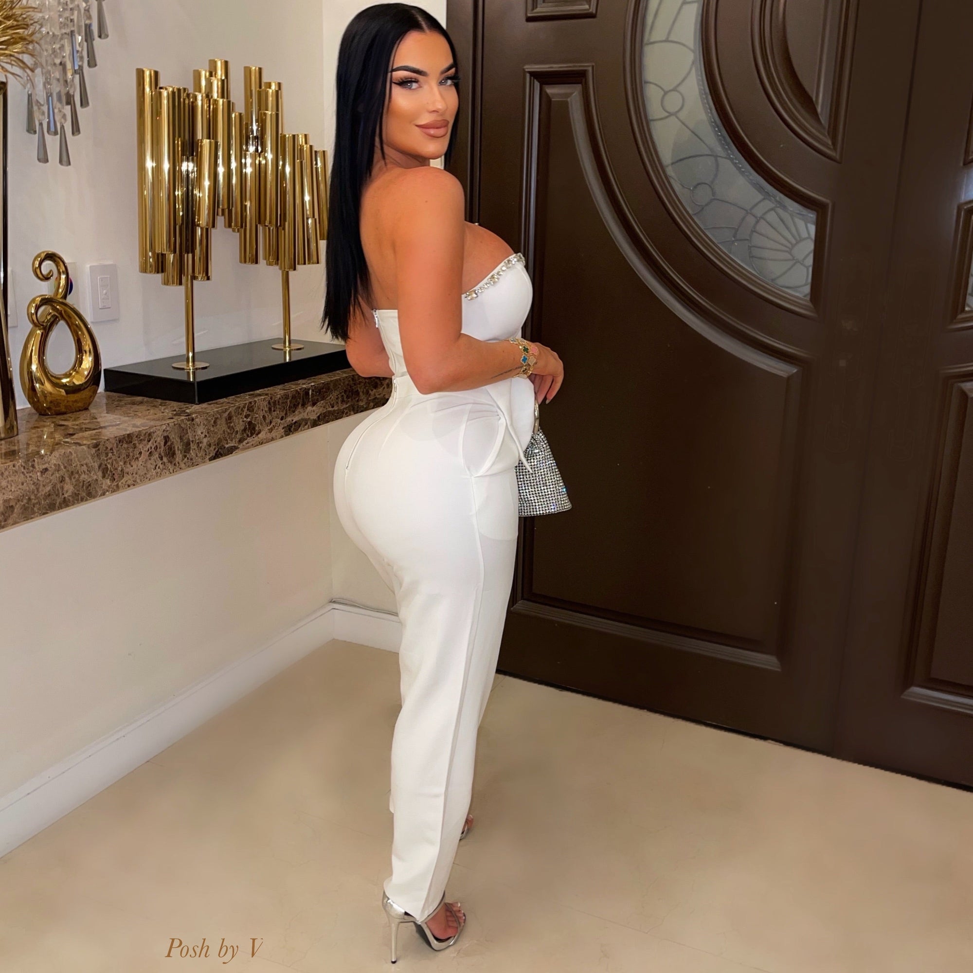 Ellea glam pants set (Red)