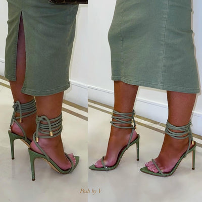 City rope heels (Olive)