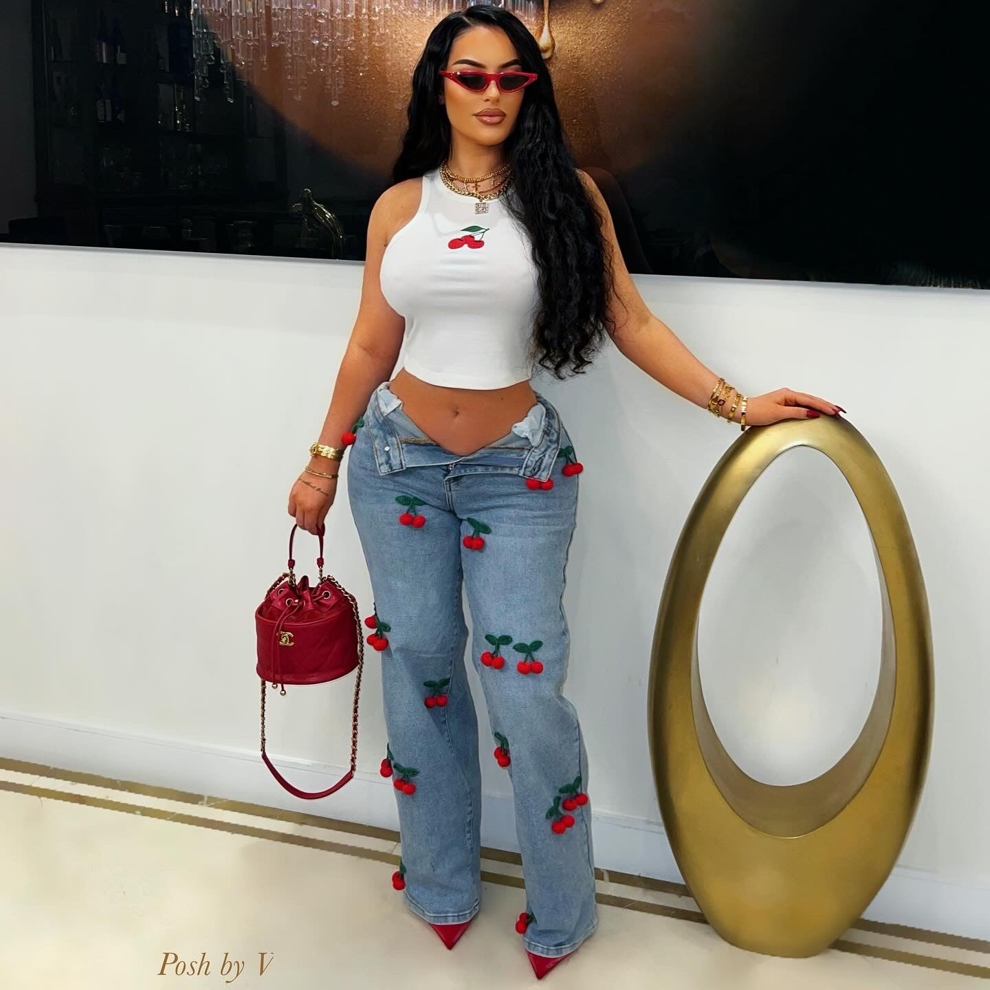 Cherry on top (White/red)